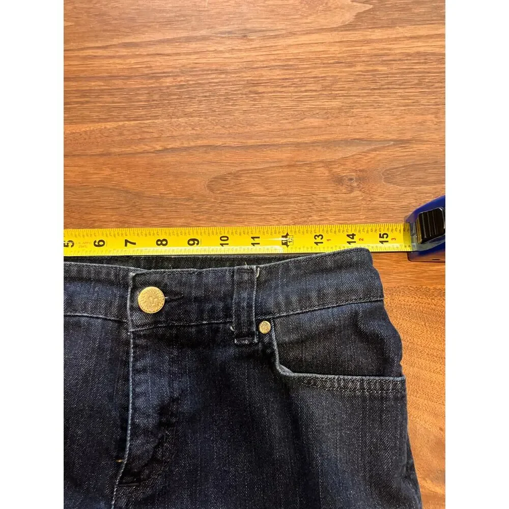 Anne Klein‎ Limited Edition Dark Wash Women's Jeans 6 Bootcut Embroidered